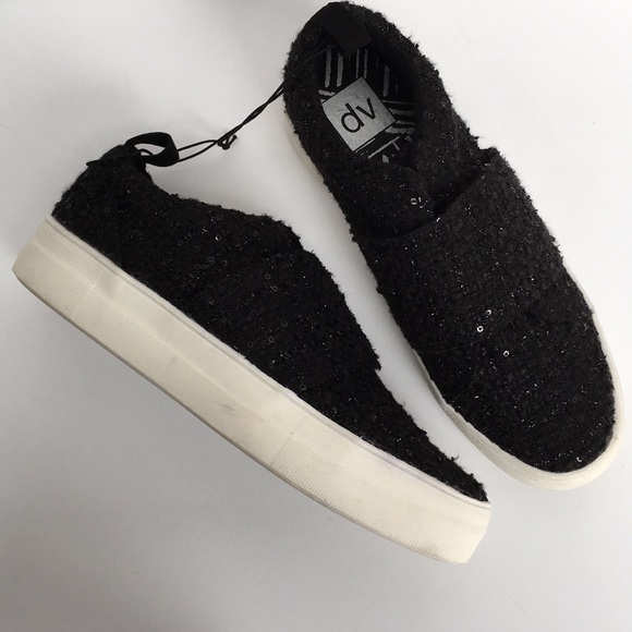 dv Lamra Slip On Embellished Boucle Sneakers New - Picture 4 of 8